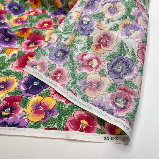 UB - Pansy Patch - Cotton Woven - Multi Floral - 2.5M Bundle