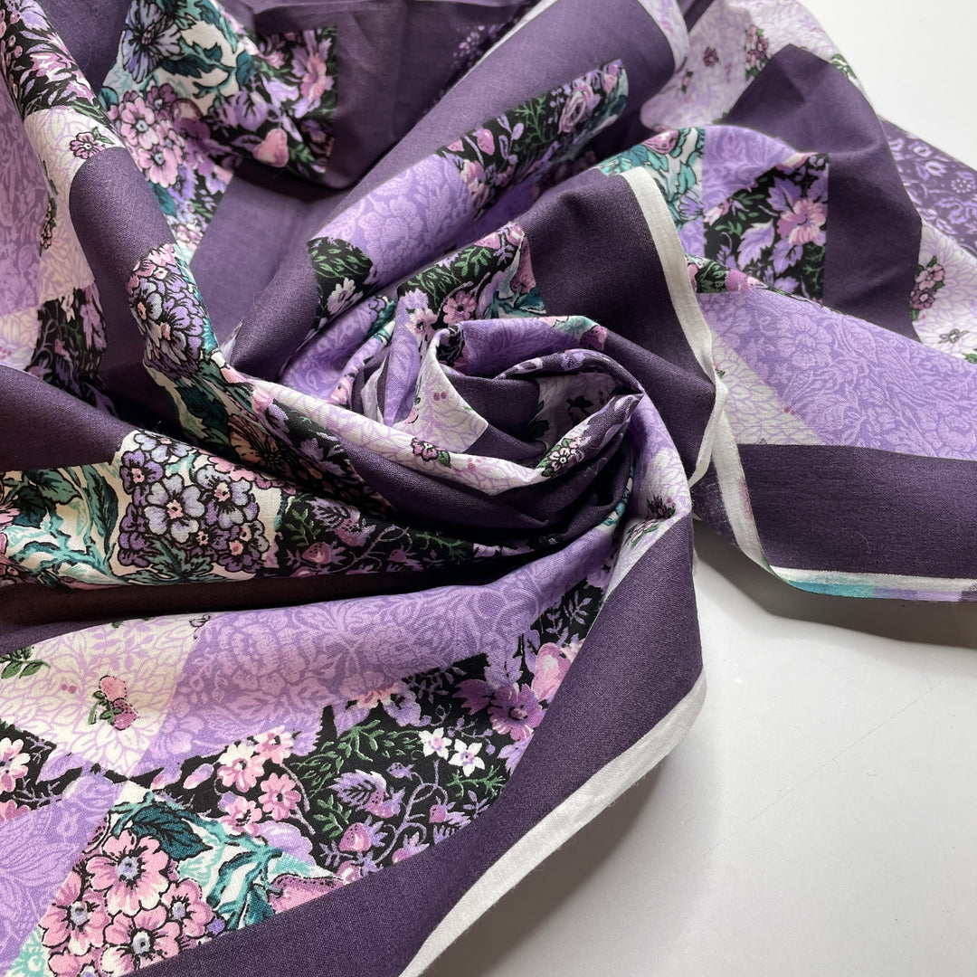UB - Pear Grove - Cotton/Poly Woven - Purple Geometric - 0.9M Bundle