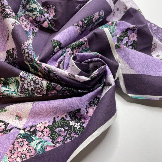 UB - Pear Grove - Cotton/Poly Woven - Purple Geometric - 0.9M Bundle