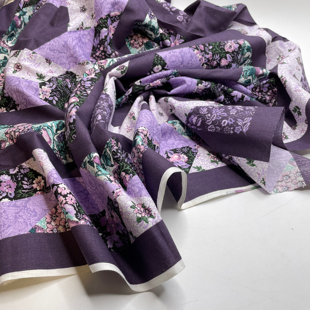UB - Pear Grove - Cotton/Poly Woven - Purple Geometric - 0.9M Bundle