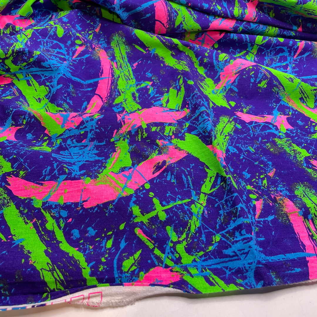 UB - Glow In The Dark 5-pin - Cotton/Poly Woven - Blue Multi Abstract - 1.8M Bundle