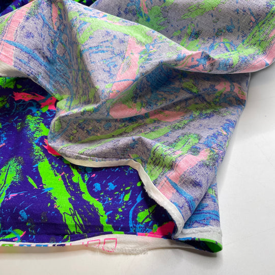 UB - Glow In The Dark 5-pin - Cotton/Poly Woven - Blue Multi Abstract - 1.8M Bundle