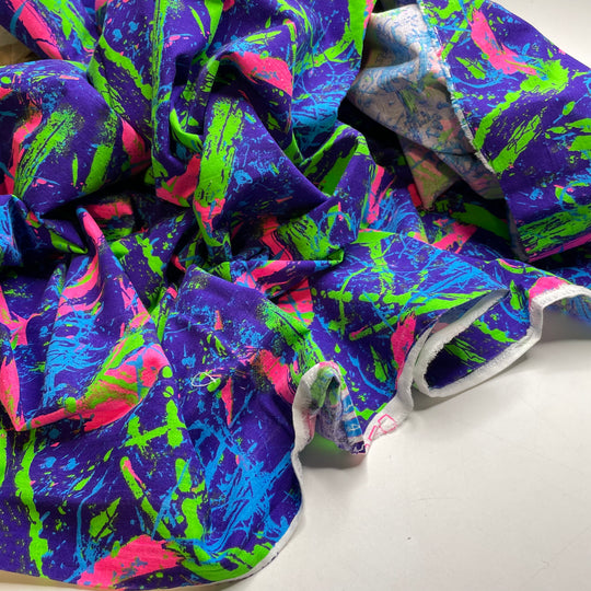 UB - Glow In The Dark 5-pin - Cotton/Poly Woven - Blue Multi Abstract - 1.8M Bundle