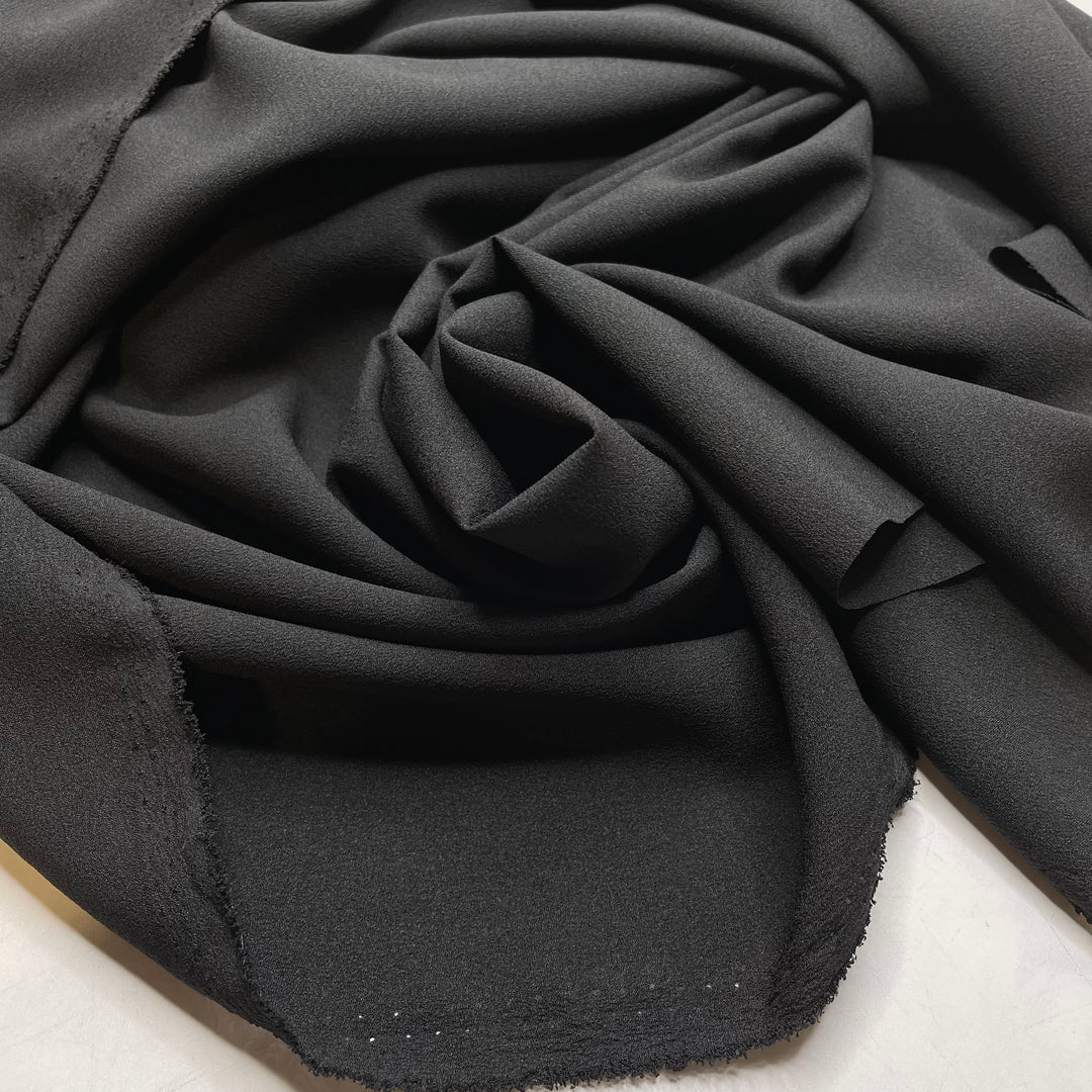 Tar - Chiffon Poly Woven - Black - 2M Bundle
