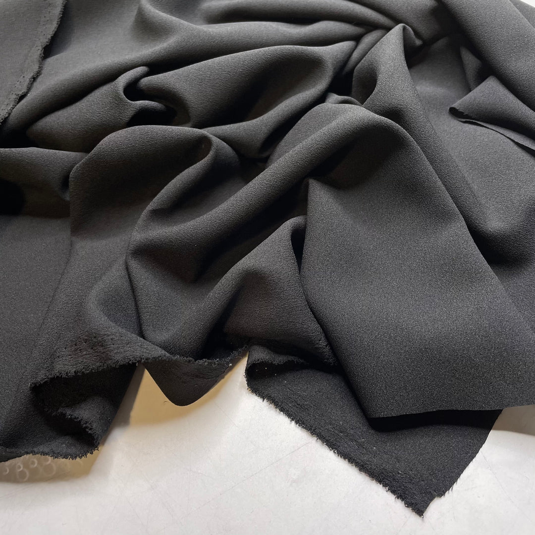Tar - Chiffon Poly Woven - Black - 2M Bundle