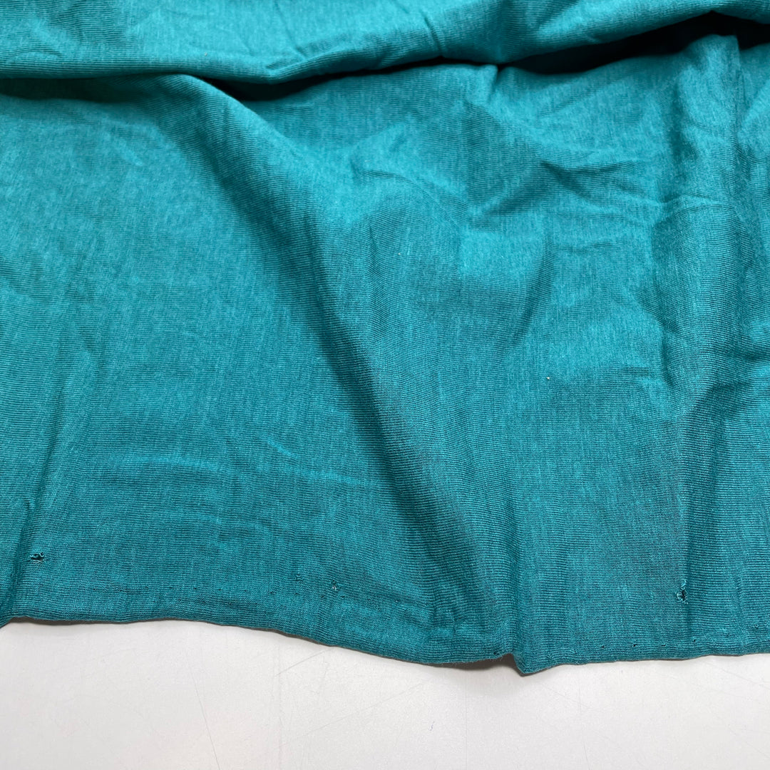 Ultimate Summer Vibes - Jersey Bamboo Blend Knit - Light Teal Green Leaves - 0.6M Bundle