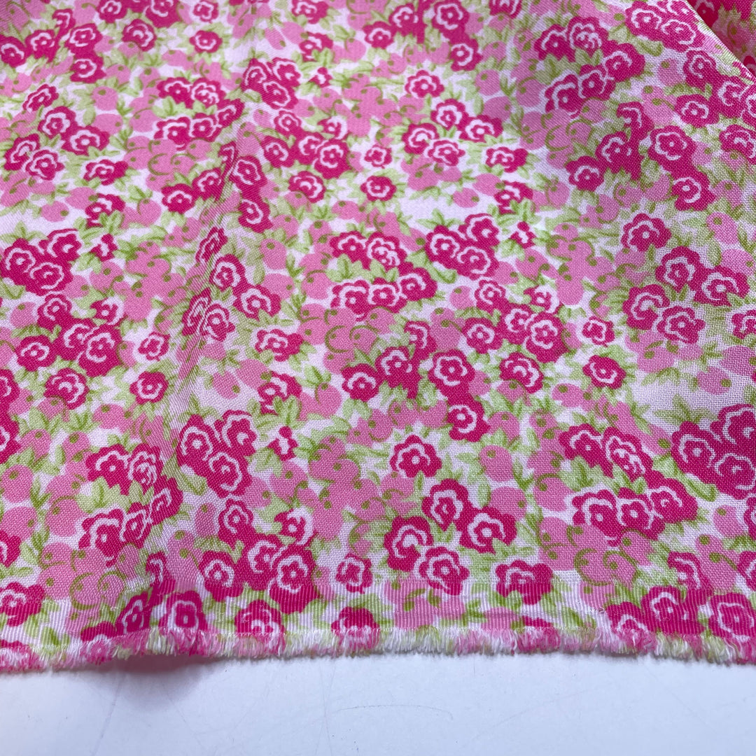 UB - Cherry Blossom Explosion - Vintage Poly Woven - Pink Multi Floral - 1.3M Bundle