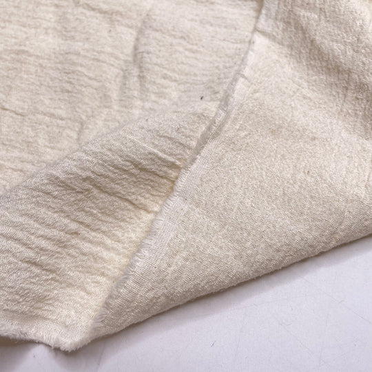 Trails In English Bay Sands - Crinkle Organic Cotton Woven - Cream - 2.35M Bundle