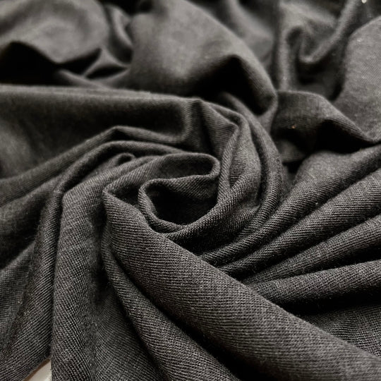 Sleep On The Bed - Jersey Polyester Blend Knit - Black - 1.5M Bundle
