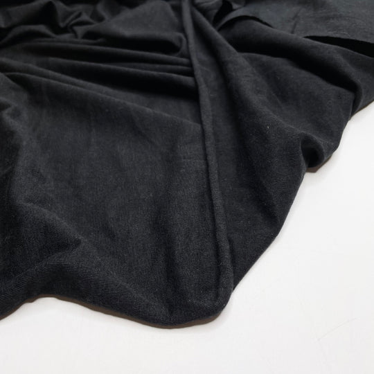 Sleep On The Bed - Jersey Polyester Blend Knit - Black - 1.5M Bundle
