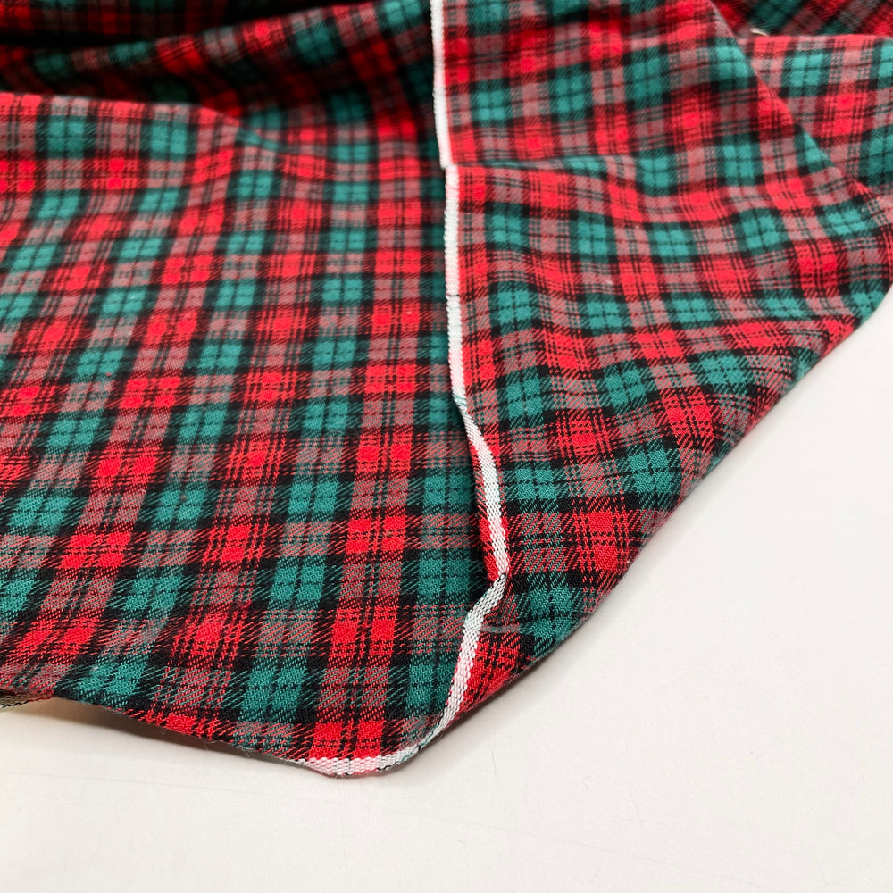 Tater Tot - Cotton Woven - Red/Green Plaid - 1M Bundle