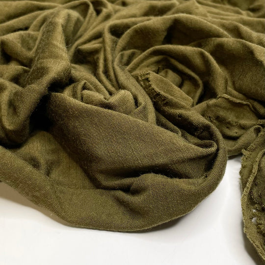 New Potatoes - Jersey Polyester Blend Knit - Green - 1M Bundle