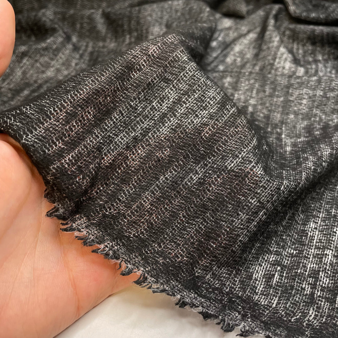 Potato Pancakes - Interfacing Poly Woven - Black/White - 1M Bundle