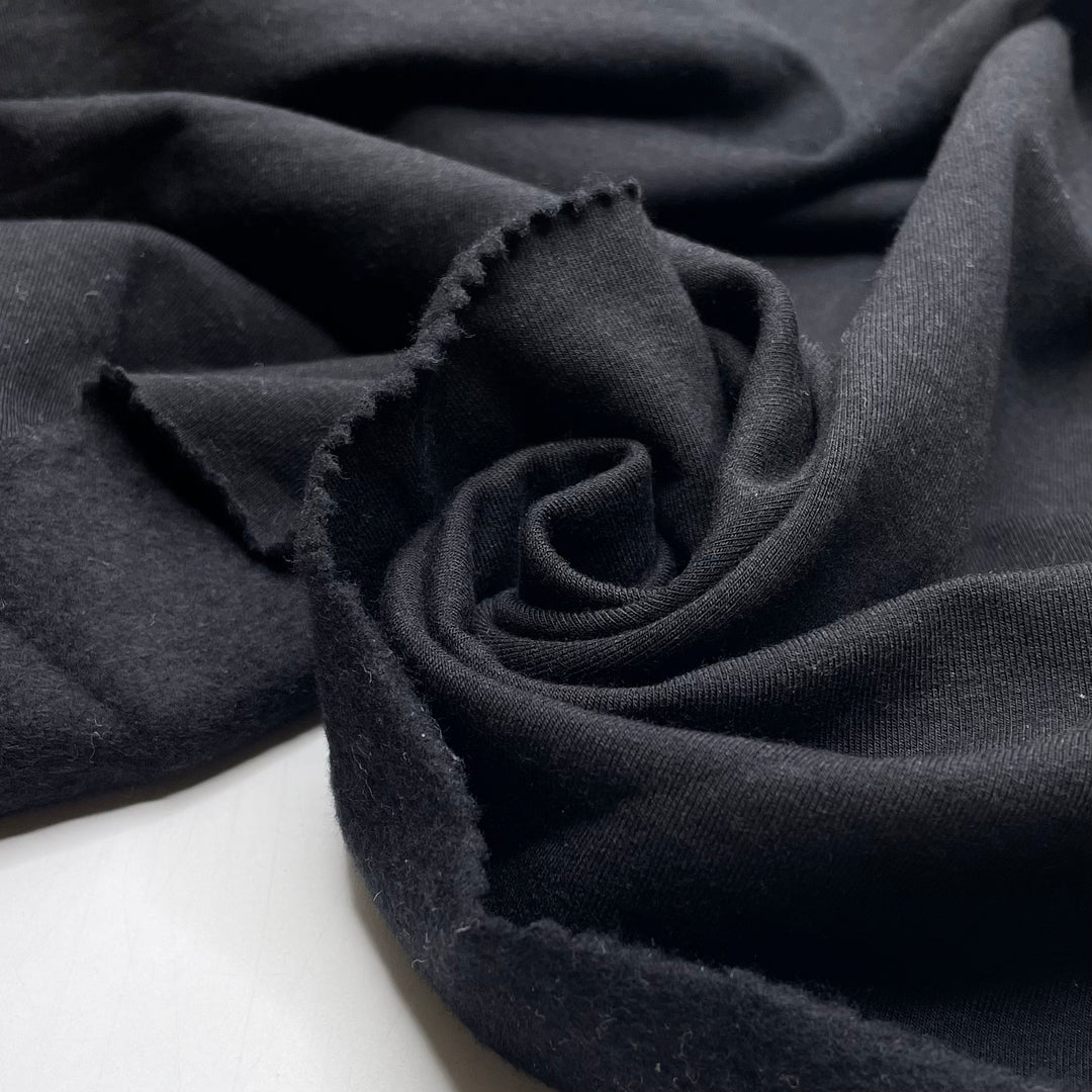 One Potato Two Potato - Jersey Fleece Cotton Blend Knit - Black - Bundles