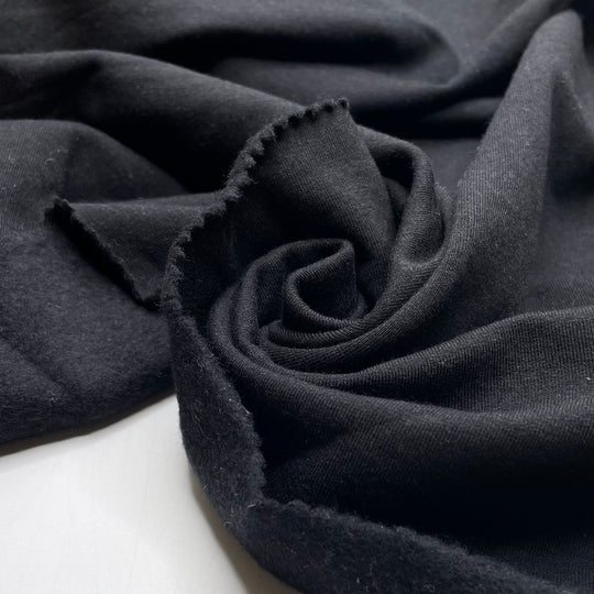 One Potato Two Potato - Jersey Fleece Cotton Blend Knit - Black - Bundles