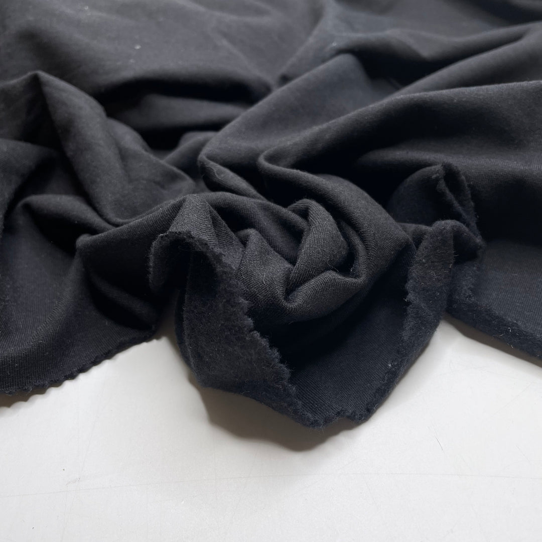 One Potato Two Potato - Jersey Fleece Cotton Blend Knit - Black - Bundles