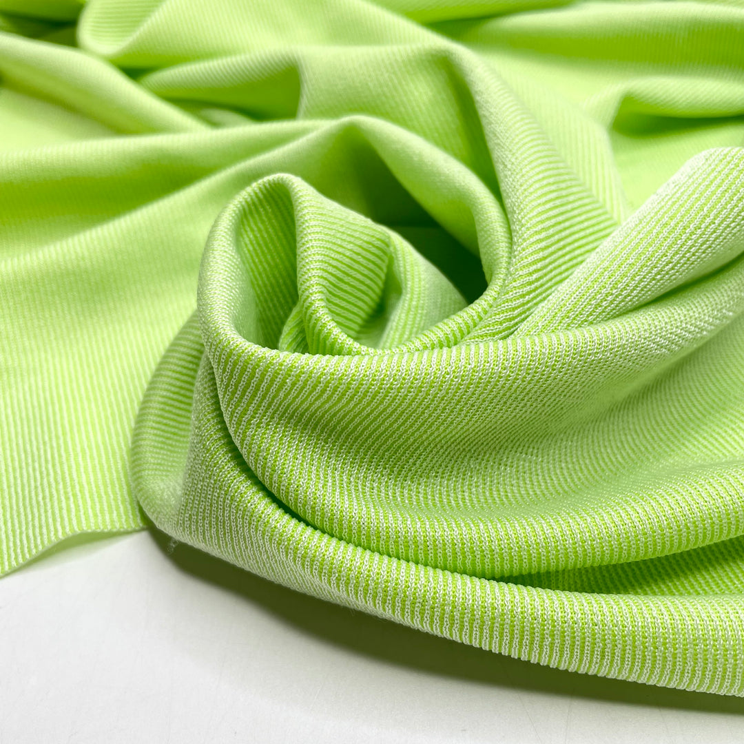 Charlotte Potatoes - Jersey Polyester Blend Knit - Light Green - 0.5M Bundle