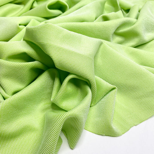 Charlotte Potatoes - Jersey Polyester Blend Knit - Light Green - 0.5M Bundle