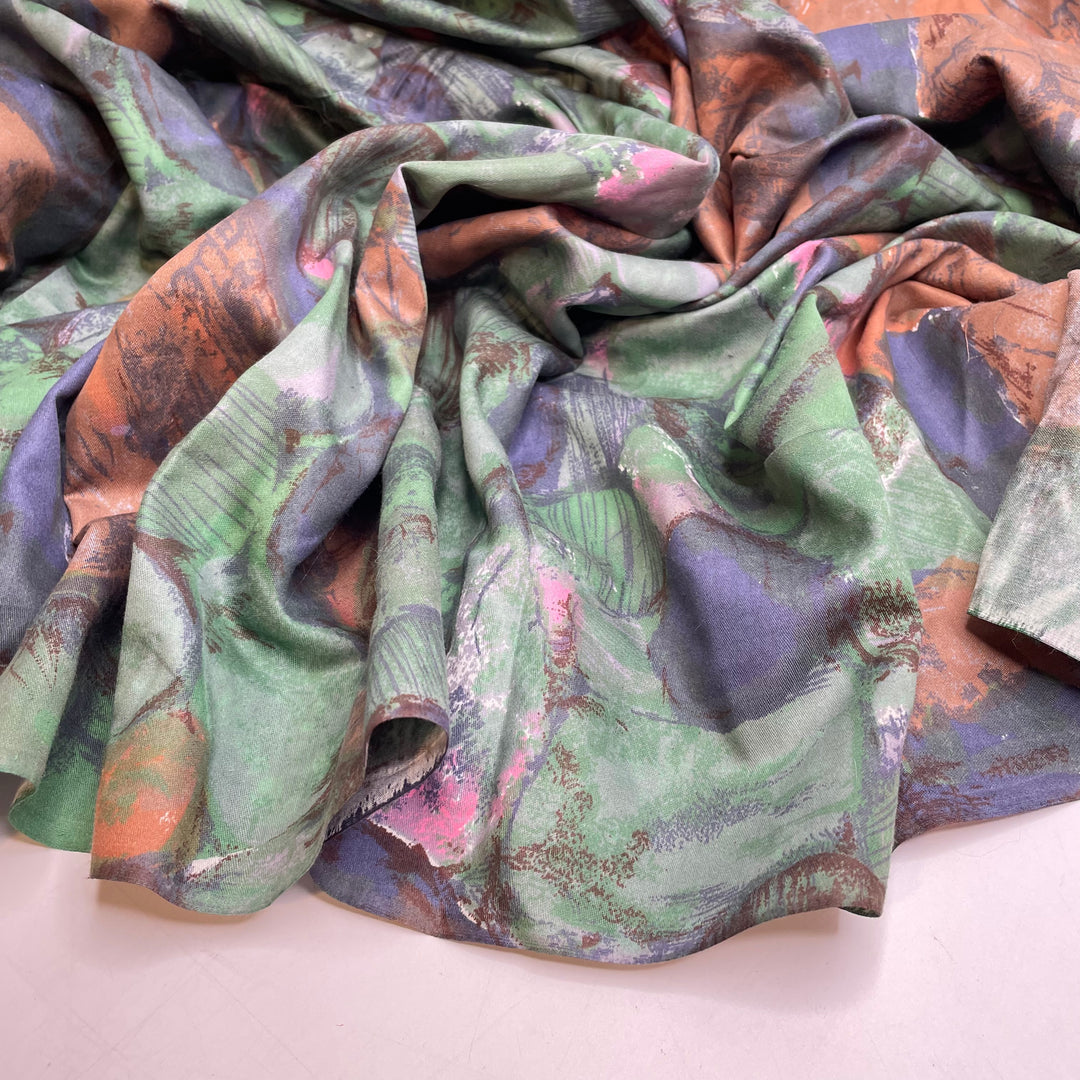 UB - Toadstool Turntable - Cotton Woven - Green Multi Abstract - 1.85M Bundle