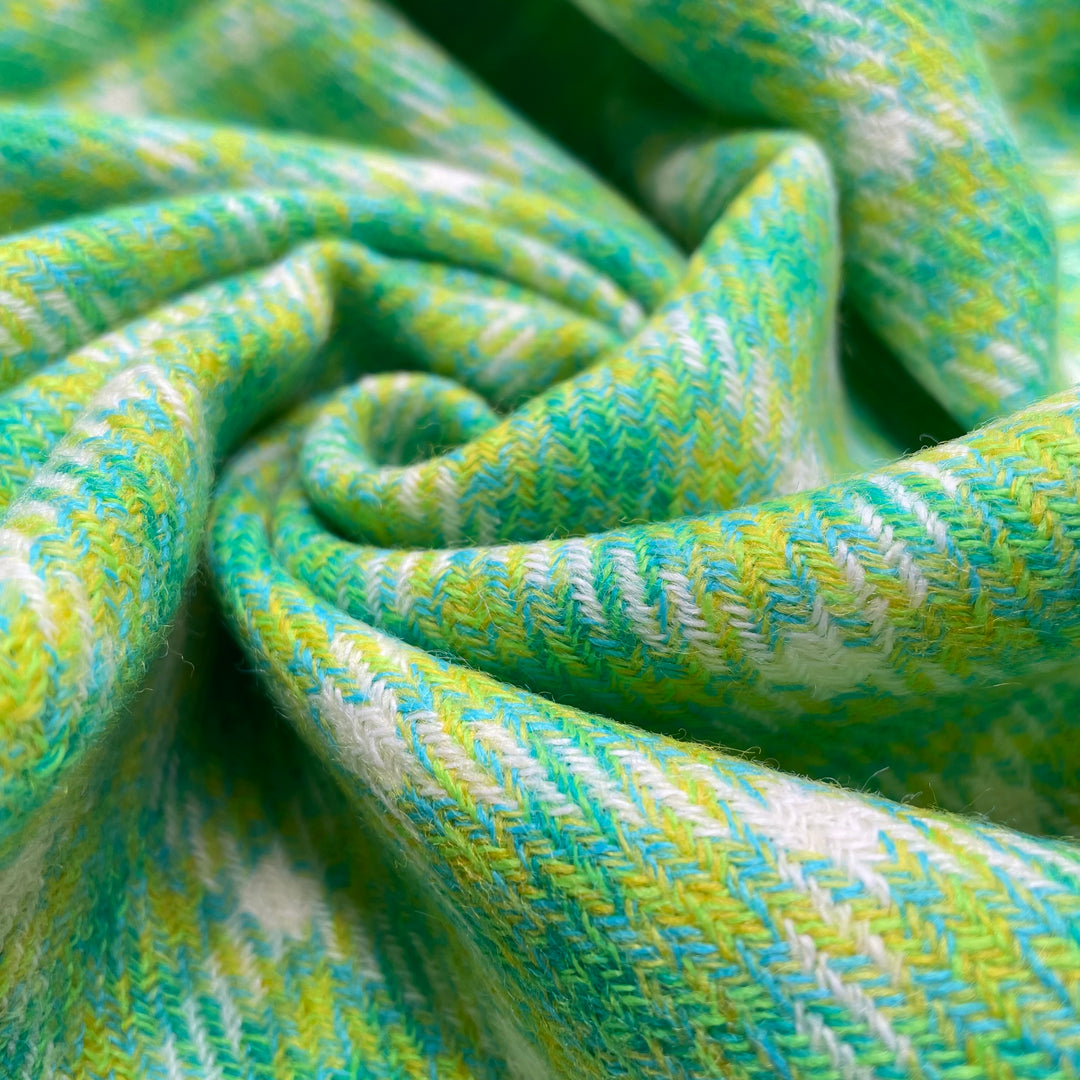 Perfect Skirt Suit - Twill Weave Wool Blend Woven - Green/Yellow Plaid - 1.4M Bundle