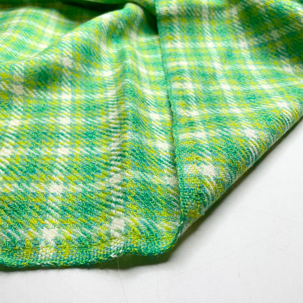Perfect Skirt Suit - Twill Weave Wool Blend Woven - Green/Yellow Plaid - 1.4M Bundle