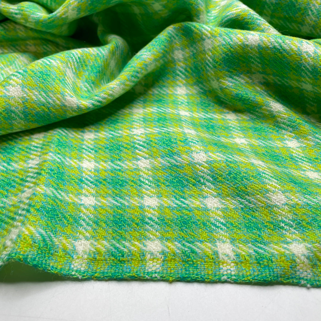 Perfect Skirt Suit - Twill Weave Wool Blend Woven - Green/Yellow Plaid - 1.4M Bundle