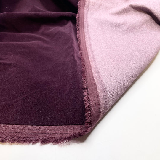 The Purple Of Emperors - Velvet Poly/Cotton Woven - Purple - 1M Bundle