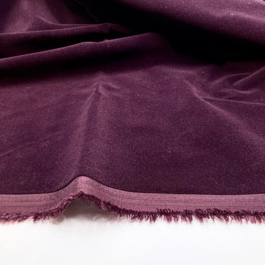 The Purple Of Emperors - Velvet Poly/Cotton Woven - Purple - 1M Bundle