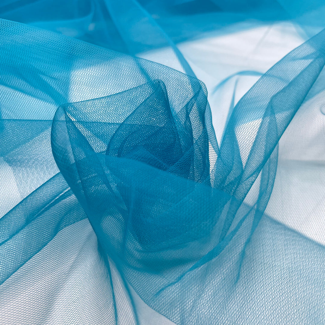 Not Spending But Investing - Tulle Poly Knit - Blue - Bundles