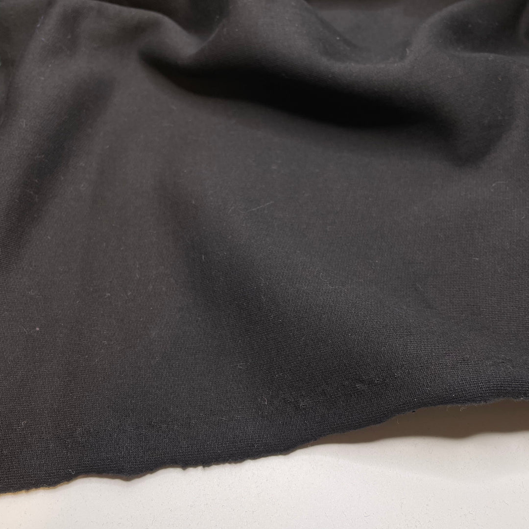 Squid Ink Pasta - Jersey Fleece Natural Blend Knit - Black - 2M Bundle