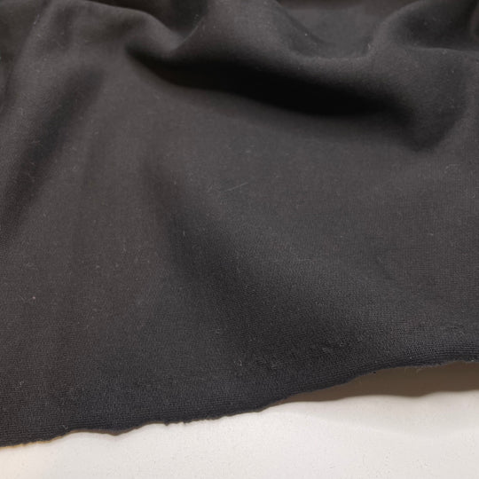 Squid Ink Pasta - Jersey Fleece Natural Blend Knit - Black - 2M Bundle