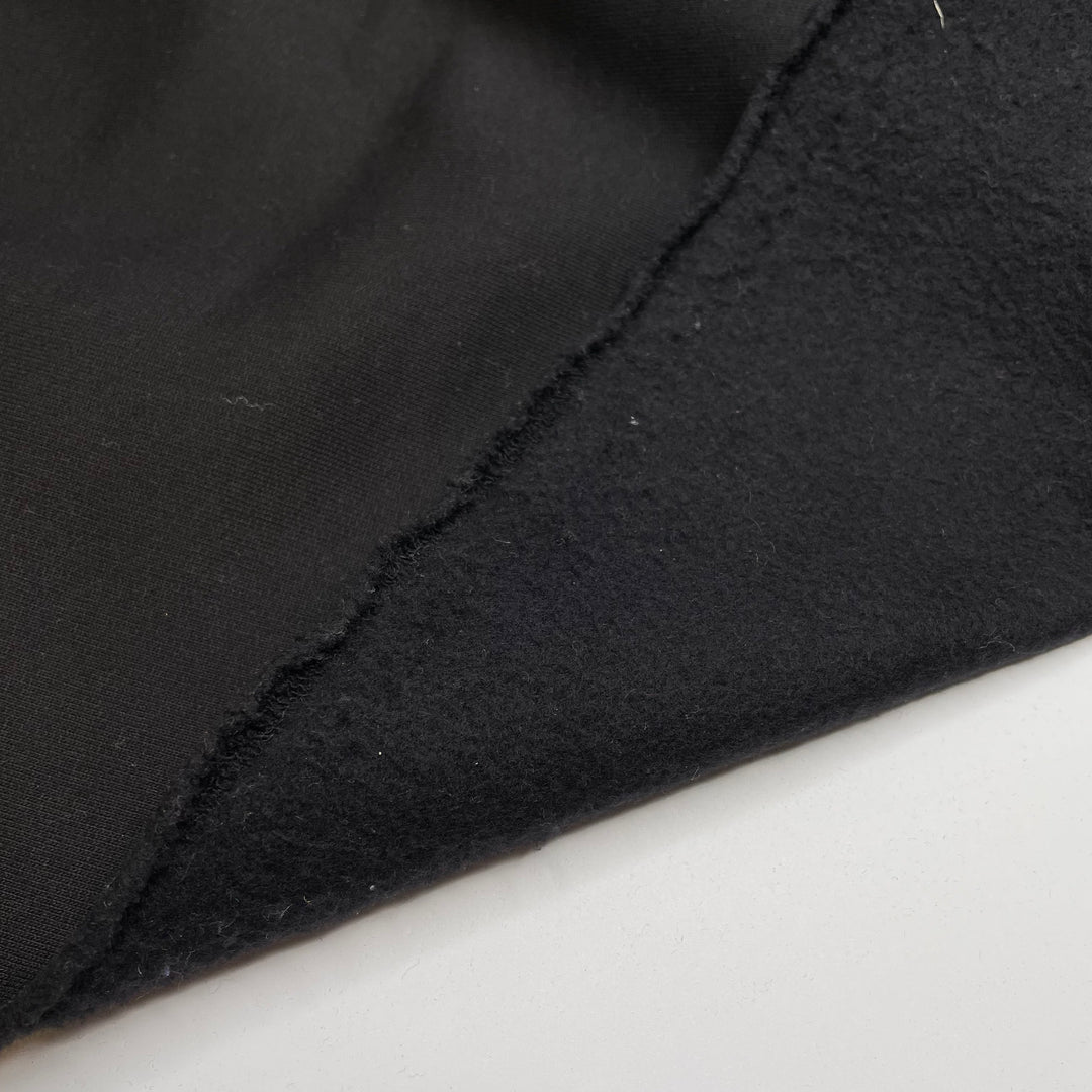 Squid Ink Pasta - Jersey Fleece Natural Blend Knit - Black - 2M Bundle