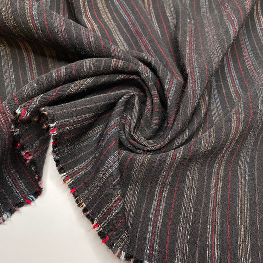 Power Suit - Polyester Blend Knit - Black Multi Stripes - 1.65M Bundle