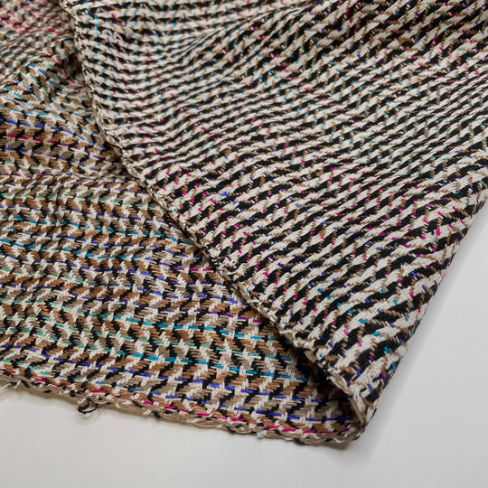 UB - Treasure Cove - Wool Blend Woven - Beige Multi Geometric - 2.5M Bundle
