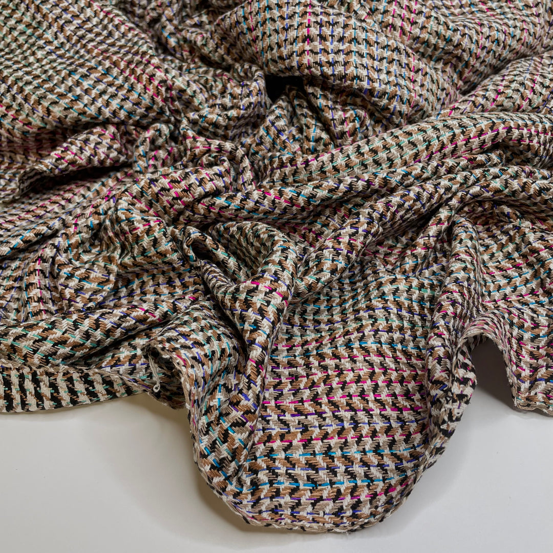 UB - Treasure Cove - Wool Blend Woven - Beige Multi Geometric - 2.5M Bundle