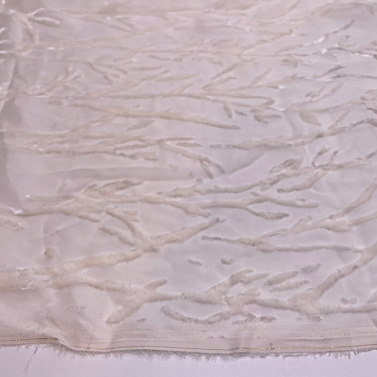 UB - Tender Yearning - Silk/Cotton Woven - Cream Abstract - 1.75M Bundle