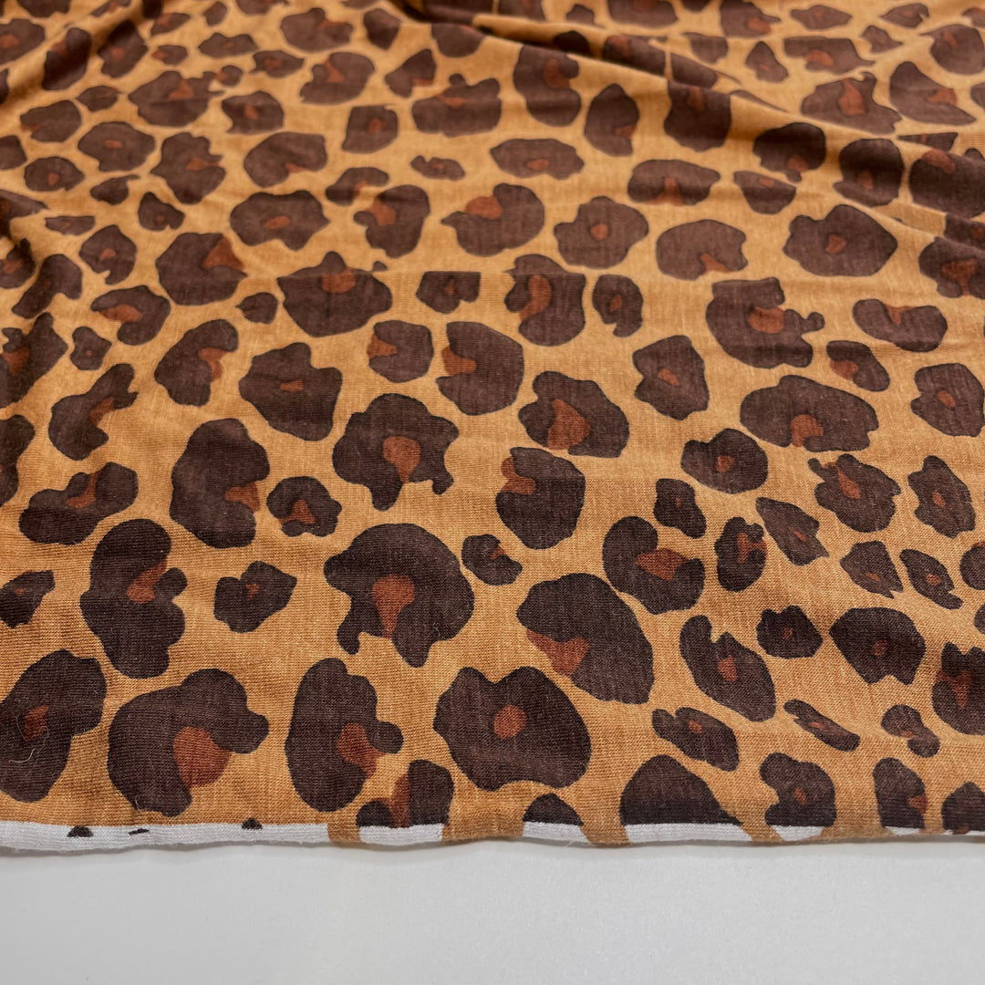 UB - Standing Out While Blending In - Jersey Cotton/Spandex Knit - Brown Animal Print - 3M Bundle