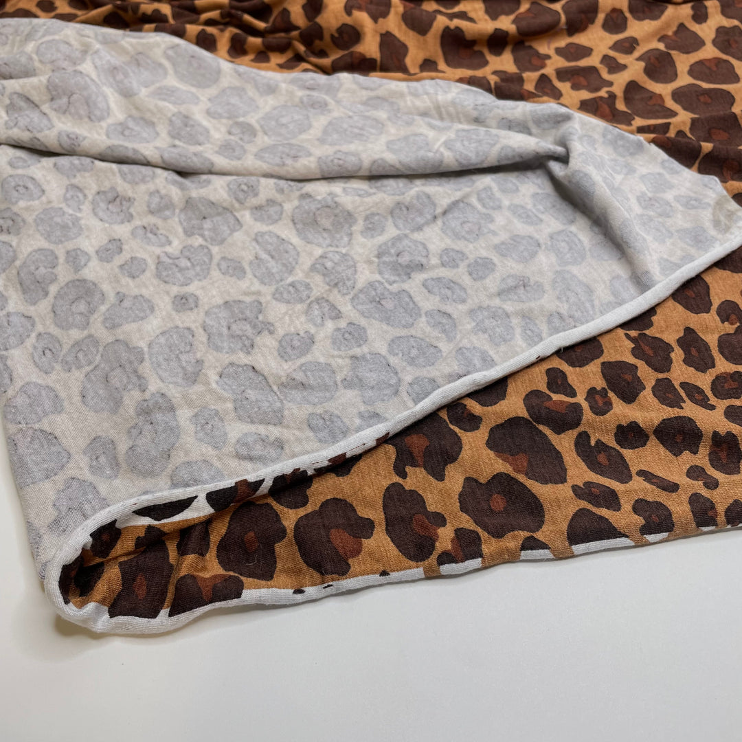 UB - Standing Out While Blending In - Jersey Cotton/Spandex Knit - Brown Animal Print - 3M Bundle