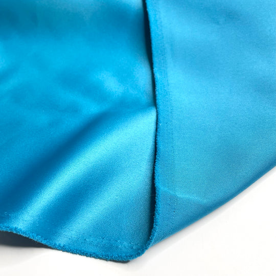 Schools About To Start Blues - Satin Poly Woven - Blue - 1M Bundle