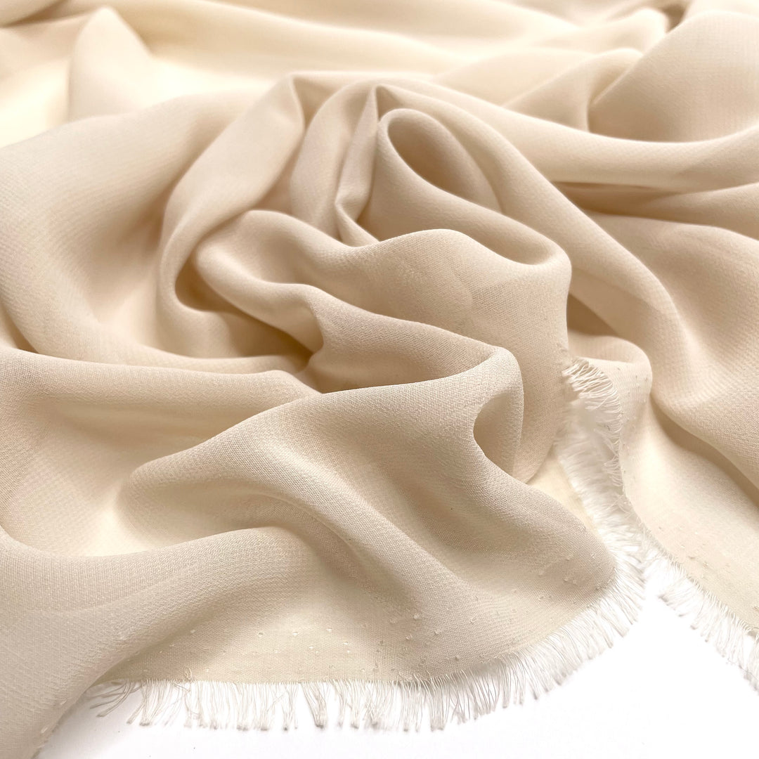 Ice Cream Parlour Dream - Chiffon Poly Woven - Light Beige - Bundles
