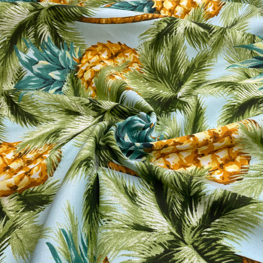 UB - Pineapple Margarita - Waterproof Acrylic Woven - Green Multi Pineapples - 1.2M Bundle