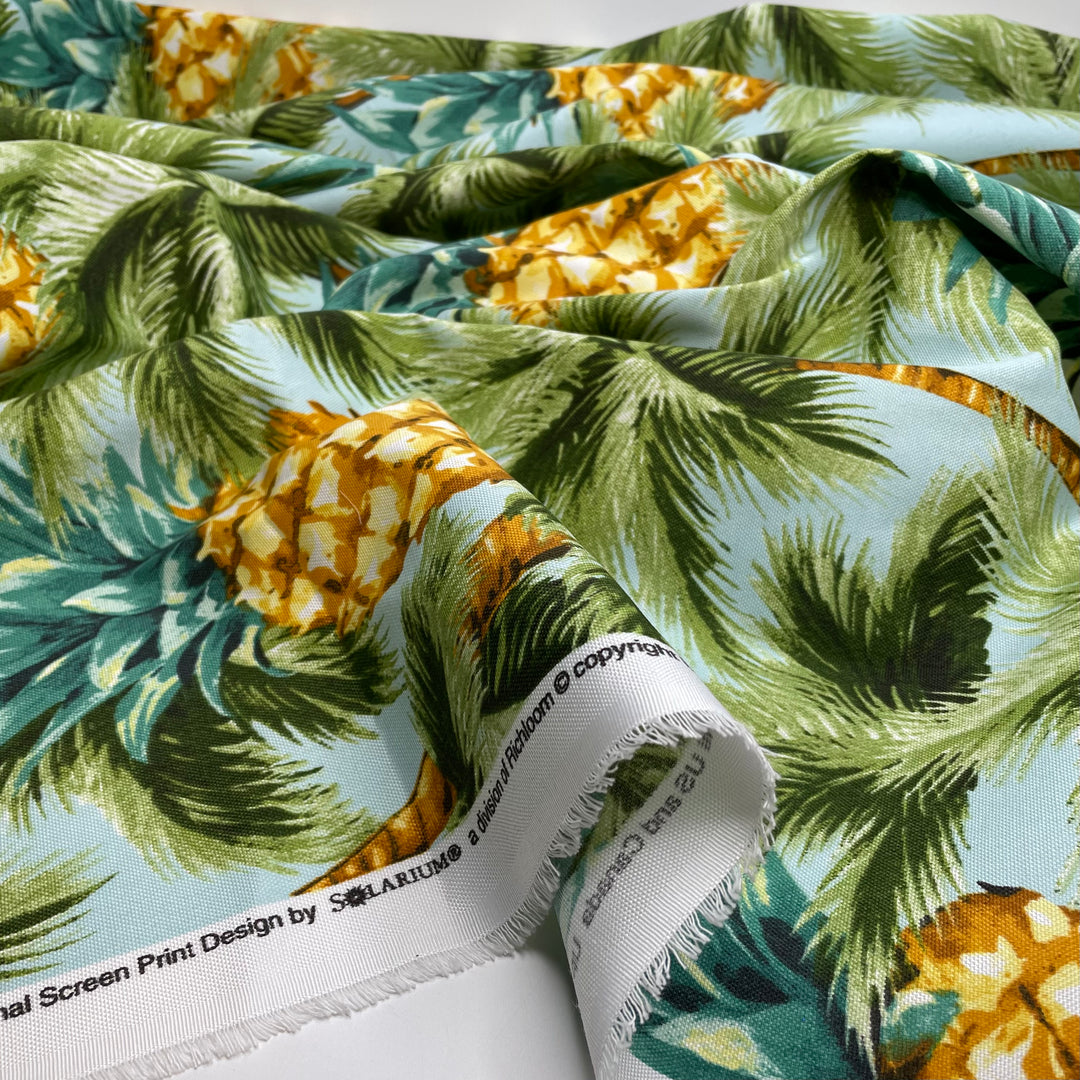 UB - Pineapple Margarita - Waterproof Acrylic Woven - Green Multi Pineapples - 1.2M Bundle
