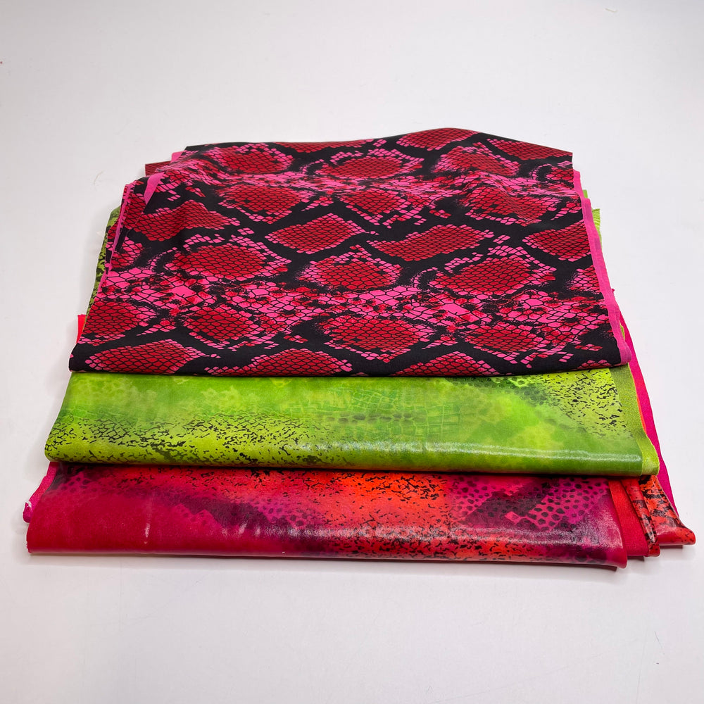 UB - Snake Pack - Water Resistant Jersey Poly/Lyocell Knit - Multi Snake - 0.25M Bundle