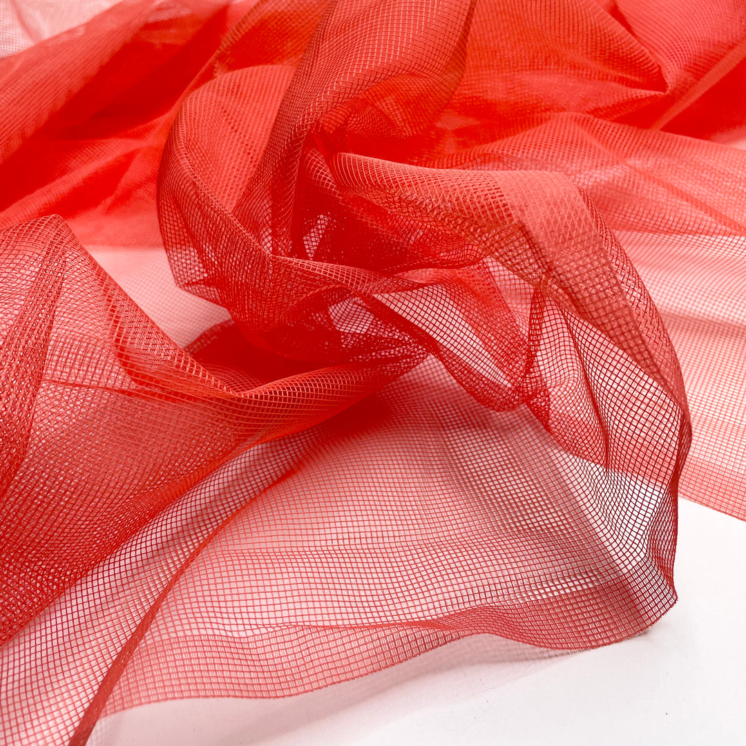 Cradled In A Heartwarming Aura - Mesh Poly Woven - Red - 1.5M Bundle