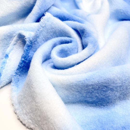 Pie In The Sky - Double Thickness Fleece Poly Knit - Blue/White Sky - 2M Bundle