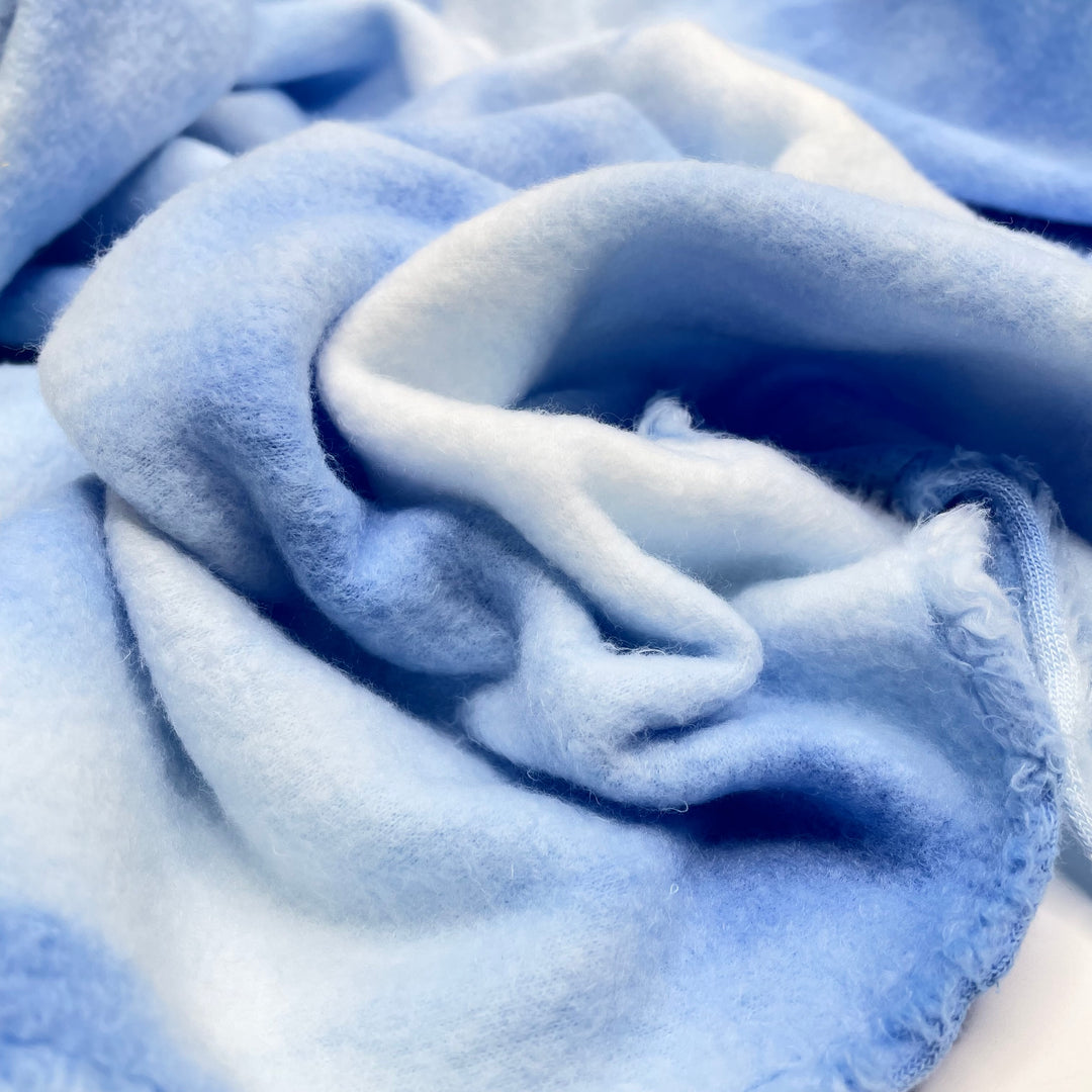 Pie In The Sky - Double Thickness Fleece Poly Knit - Blue/White Sky - 2M Bundle