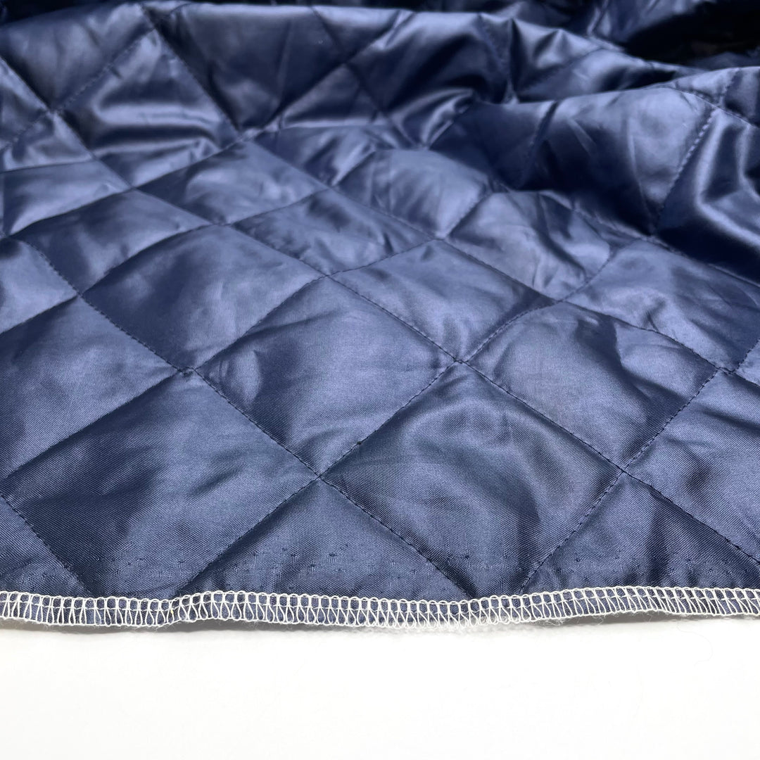 Last Camping Weekend - Quilted Satin Poly Woven - Navy/White - 2.5M Bundle