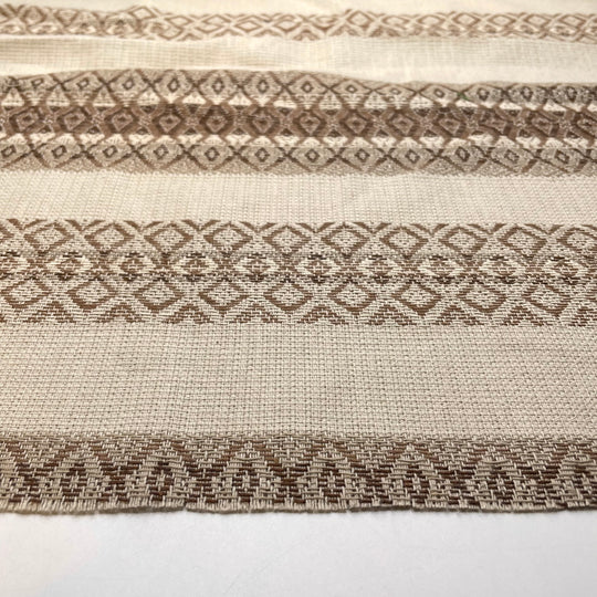 Moroccan Vanilla - Cotton Woven - Cream/Brown Geometric - 4.55M Bundle