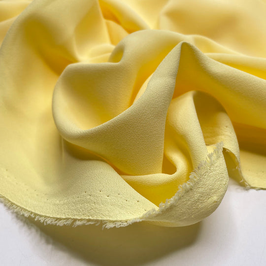 Like A Canary - Crepe Poly Woven - Light Yellow - 2M Bundle