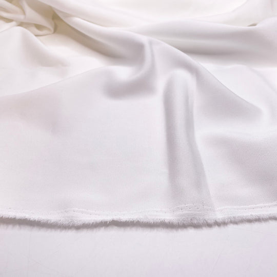 White Tufts - Crepe Poly/Spandex Woven - White - 1.4M Bundle